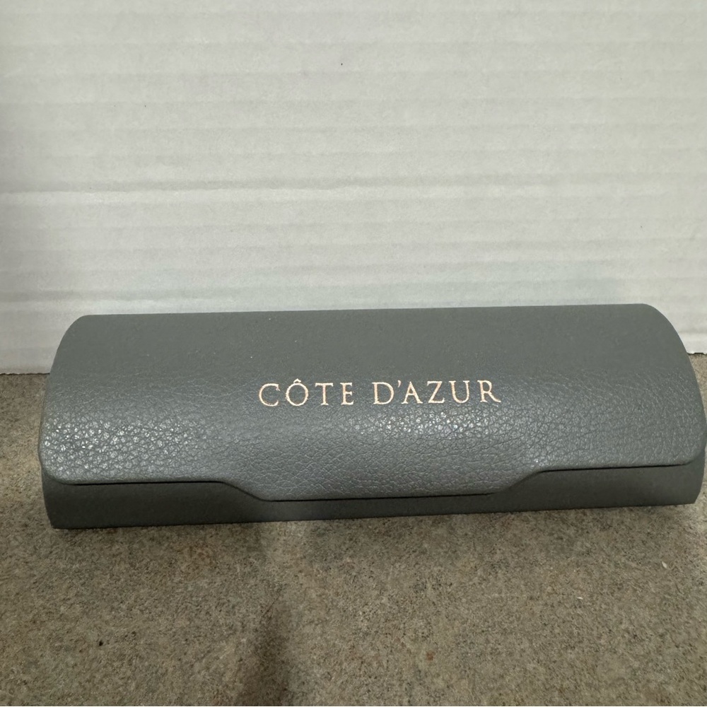 Cote D’Azur Hard Clamshell Gray Eyeglass Or Sunglass Case Only